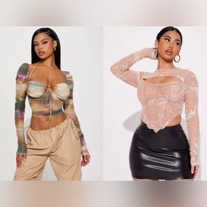 BUNDLE- fashionnova top bundle size large
